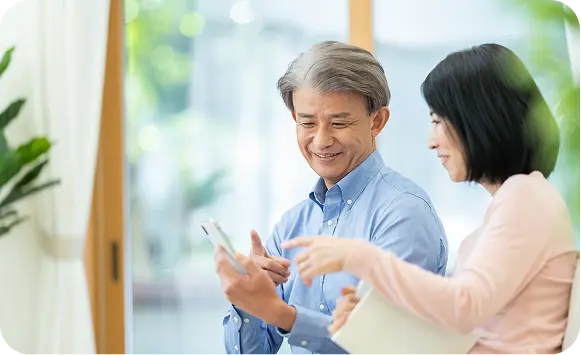 お問い合わせ・ご相談（夫婦と担当者の打ち合わせ）