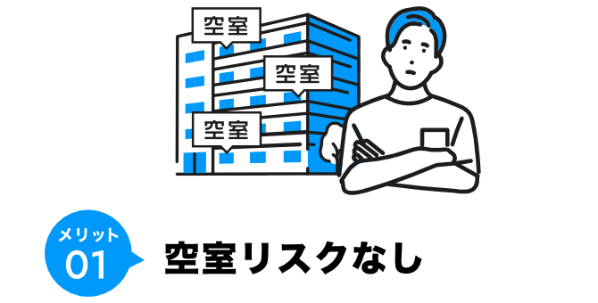 メリット01 空室リスクなし